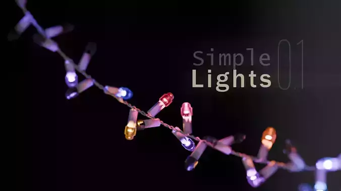 Procedural Lights - Geometry Nodes - Curve to Lights