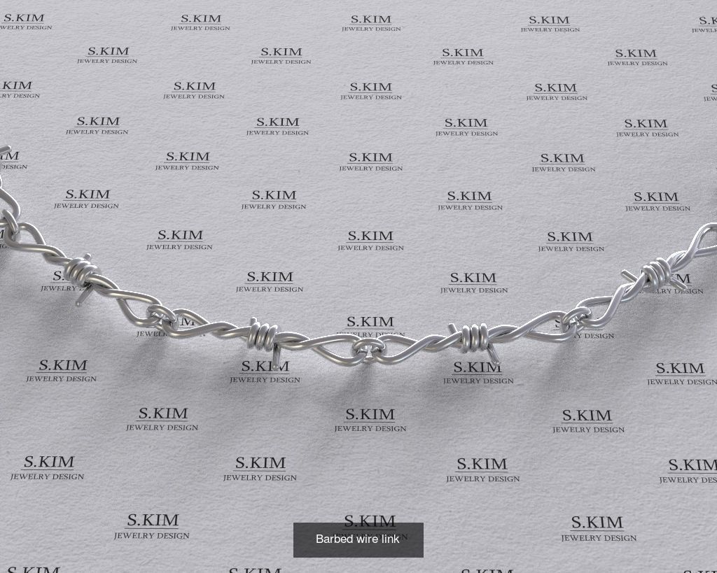 links and locks for bracelets and chains 3D Model Collection_11