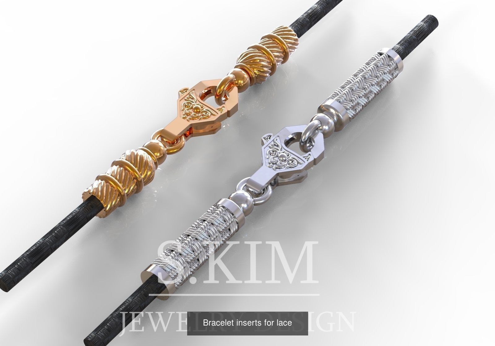 links and locks for bracelets and chains 3D Model Collection_5