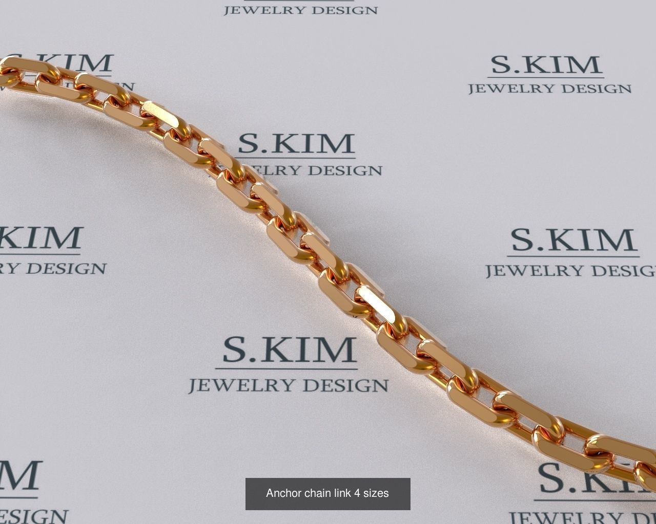 links and locks for bracelets and chains 3D Model Collection_7