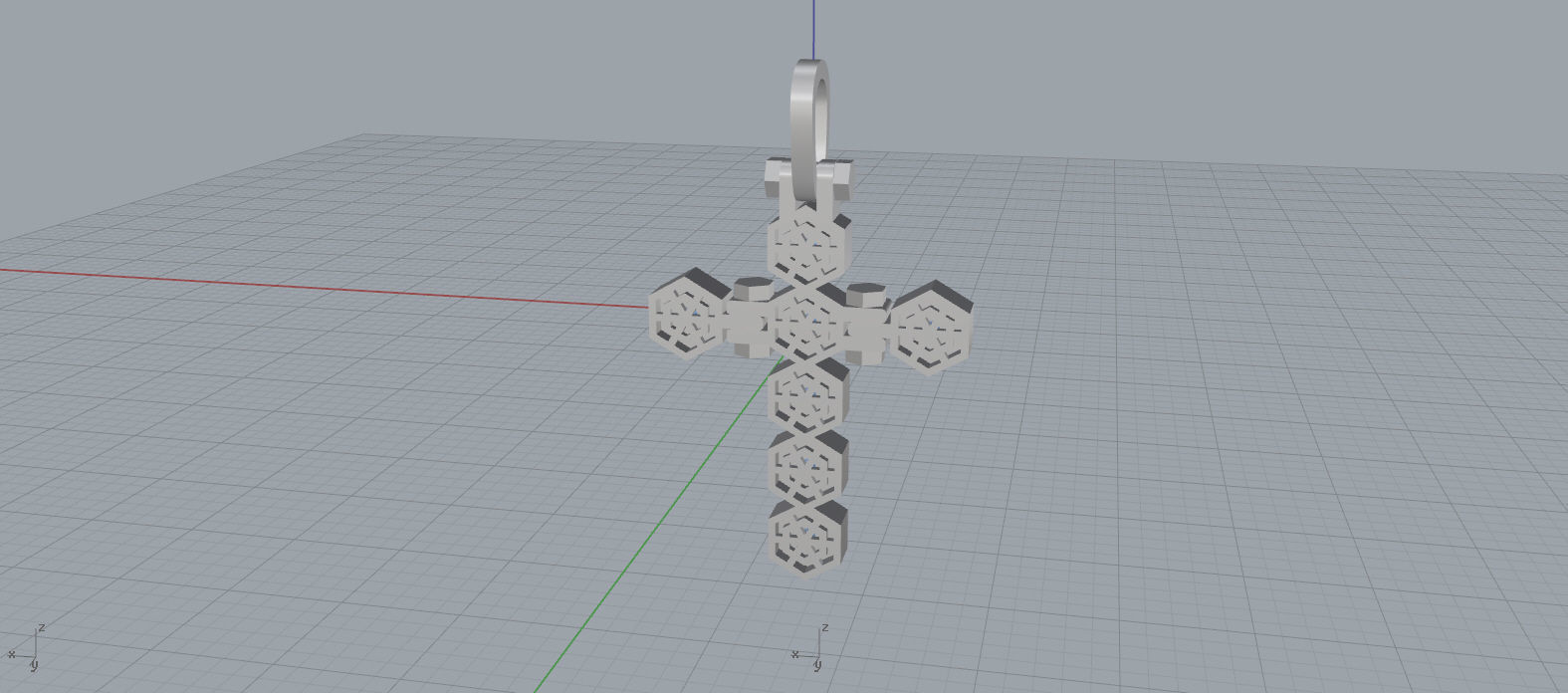 Baraka Cross 3D print model_4