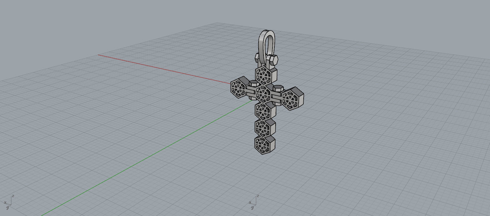 Baraka Cross 3D print model_16