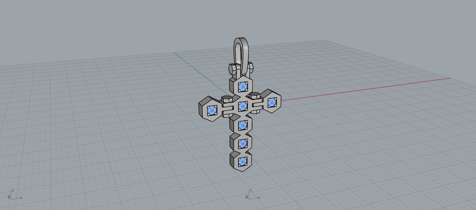 Baraka Cross 3D print model_15