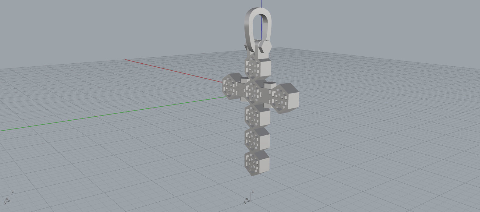 Baraka Cross 3D print model_3