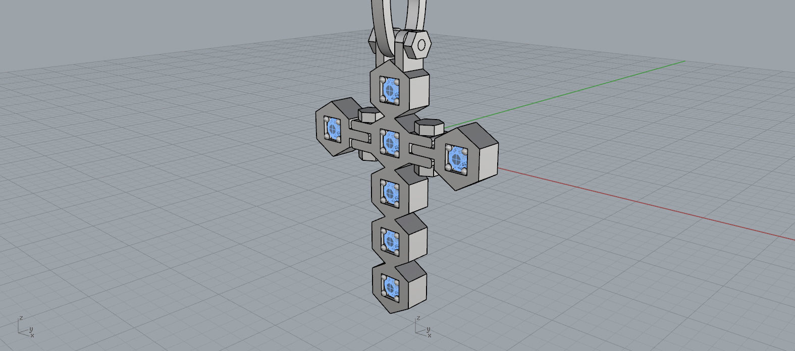 Baraka Cross 3D print model_18