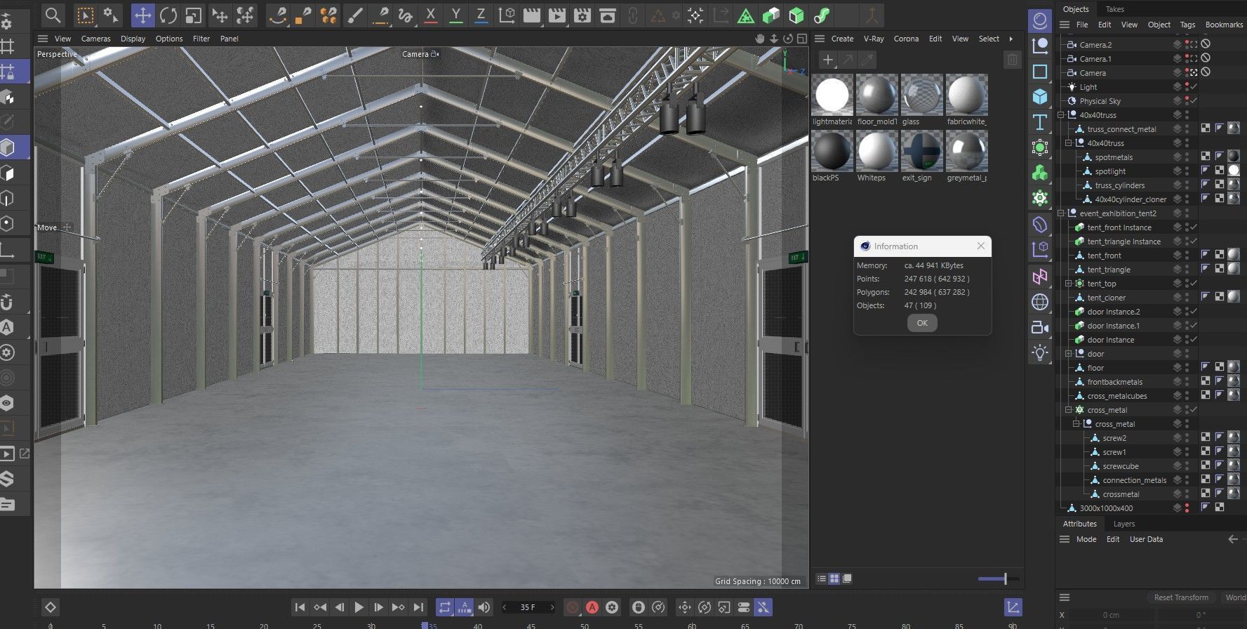 Event Exhibition Tent 2 3D model_11