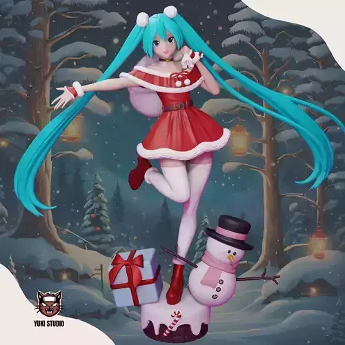 HATSUNE MIKU - CHRISTIMANS VERSION 3D print model