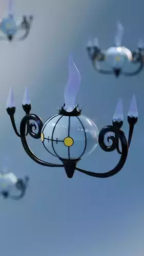 3d model chandelure from pokemon 3D print model