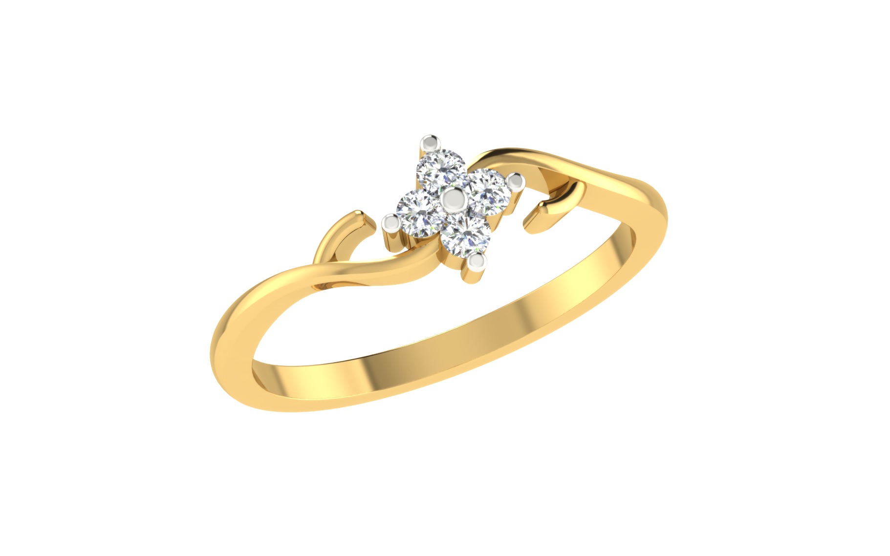 Women Ring  Render 3dm STL OBJ FBX Details 3D print model_2