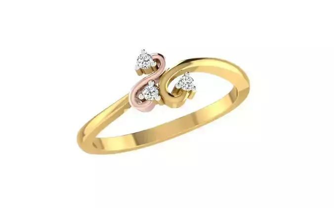 Women Ring  Render 3dm STL OBJ FBX Details 3D print model