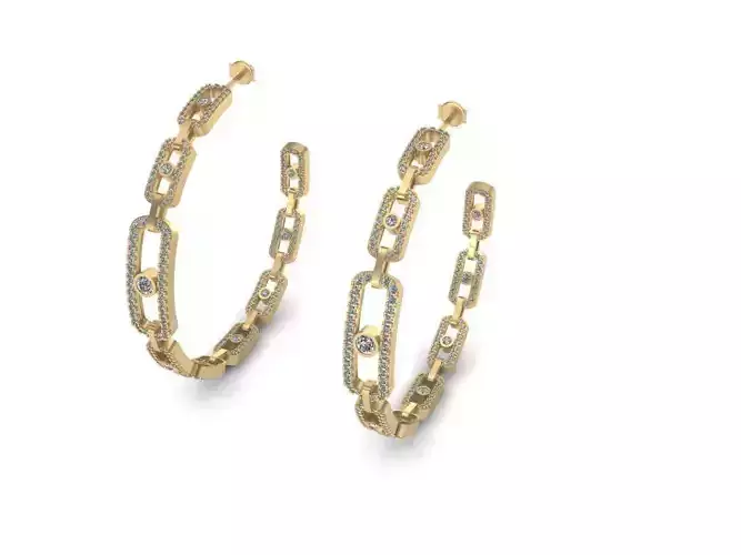 Move Link MM Hoop Earrings messika BIG 