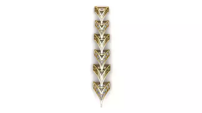 DIAMOND CHEVRON PENDANT 3D PRINTABLE MODEL 3D print model