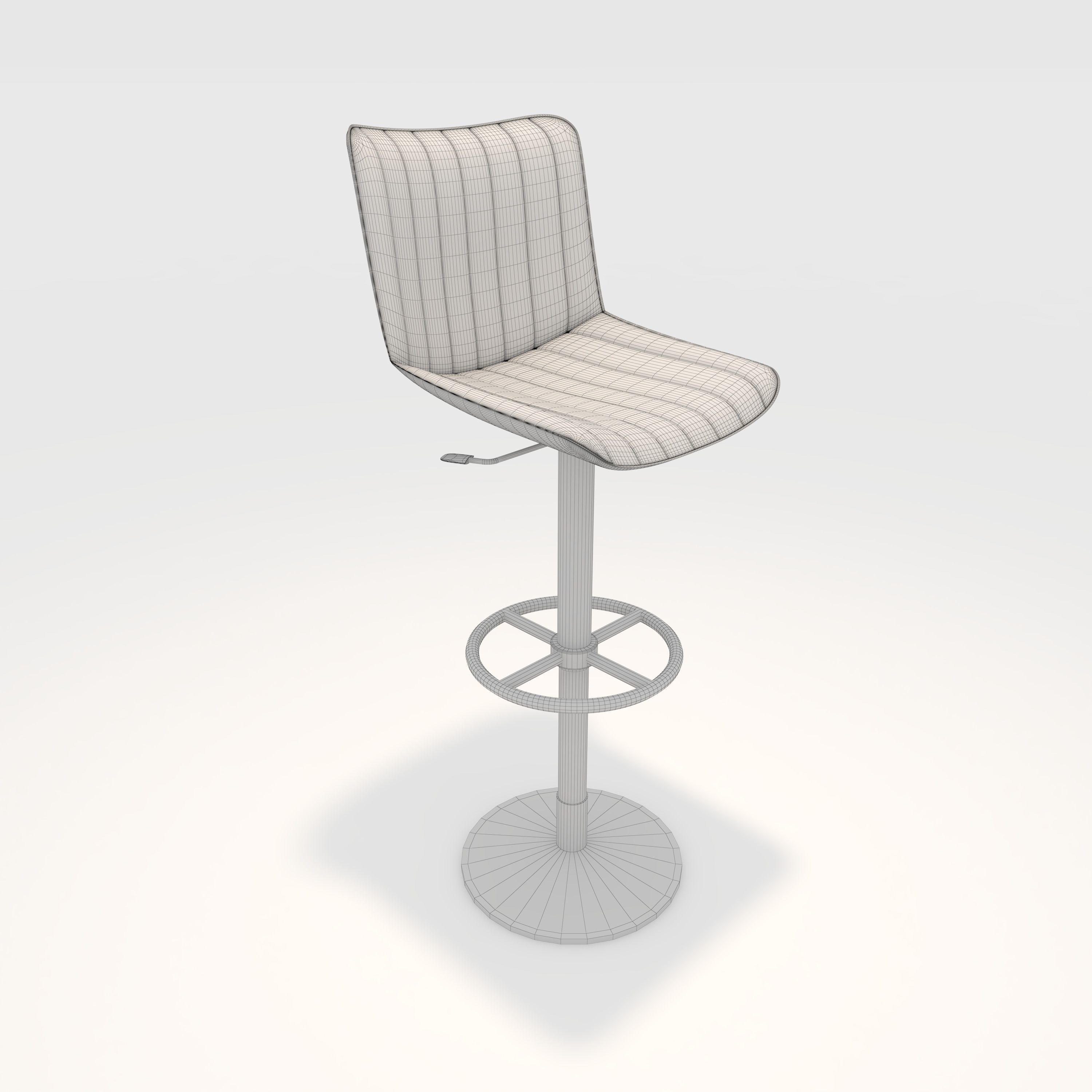 Bar Stool 47 3D model_1