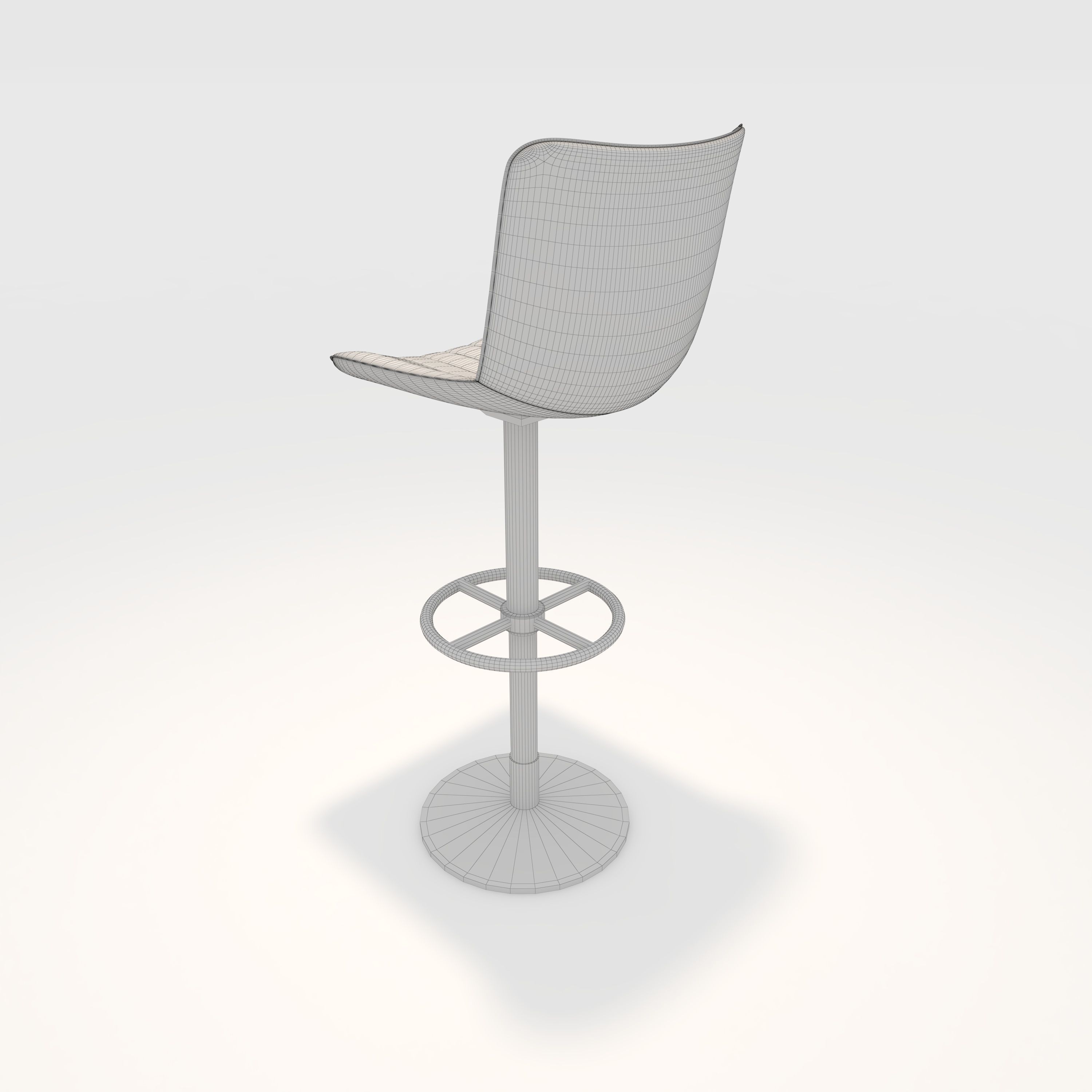 Bar Stool 47 3D model_5