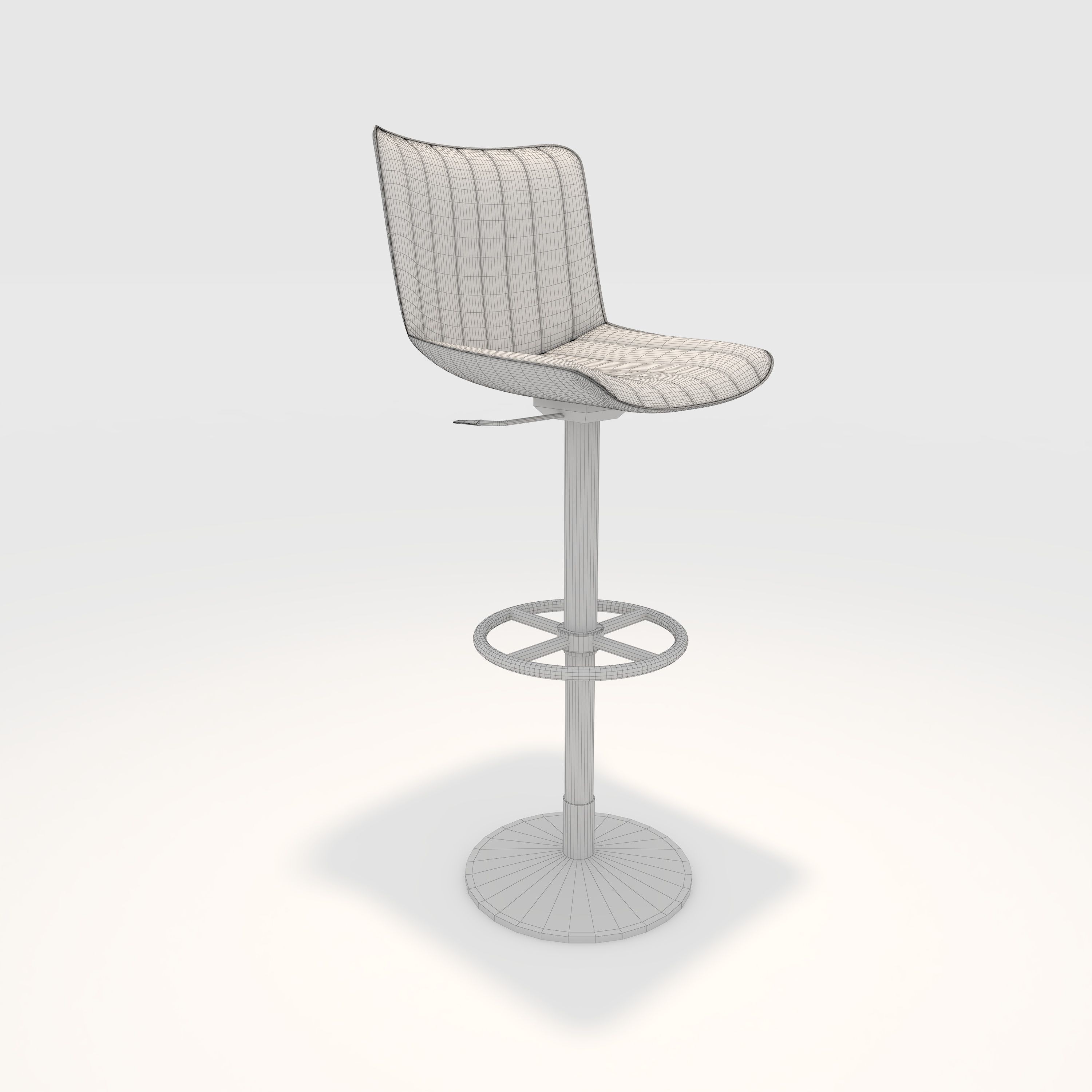 Bar Stool 47 3D model_7