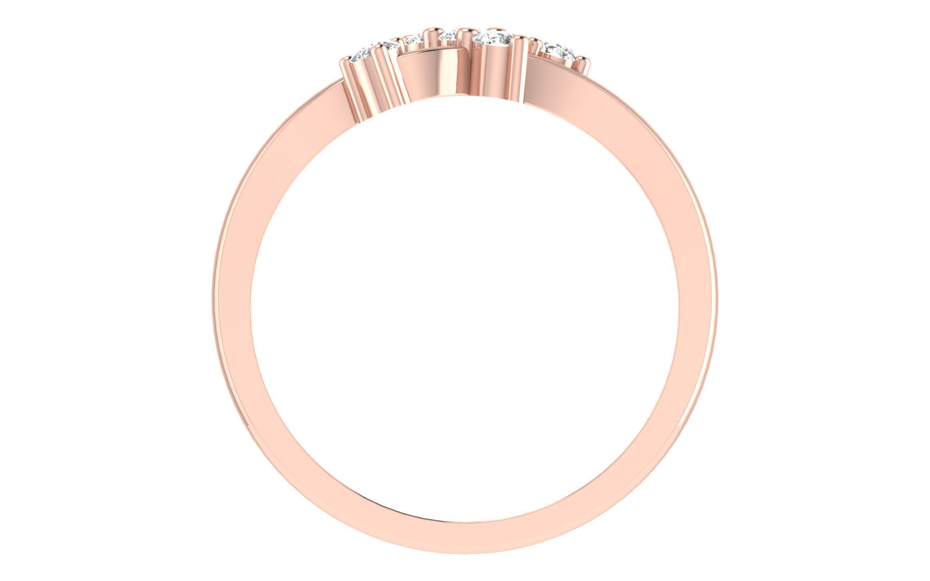 Women Ring Render 3dm STL OBJ FBX Details 3D print model_3