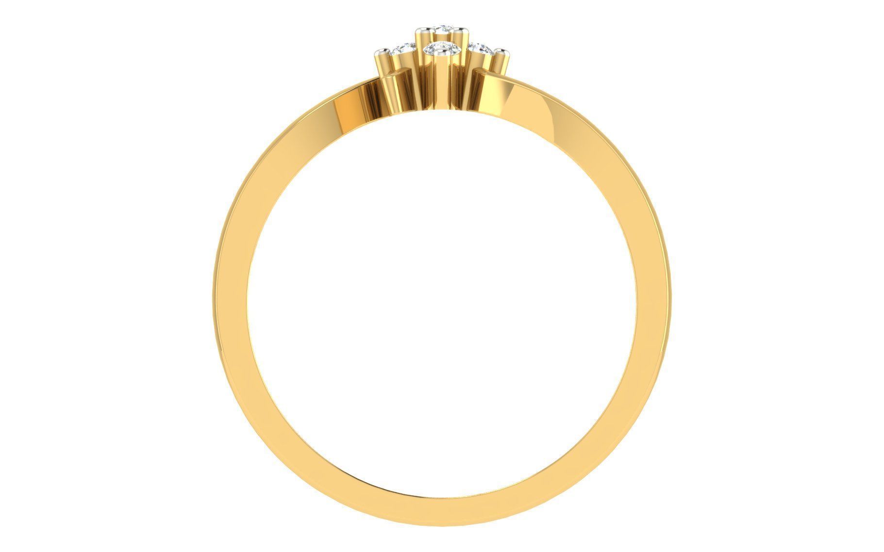 Women Ring  Render 3dm STL OBJ FBX Details 3D print model_3