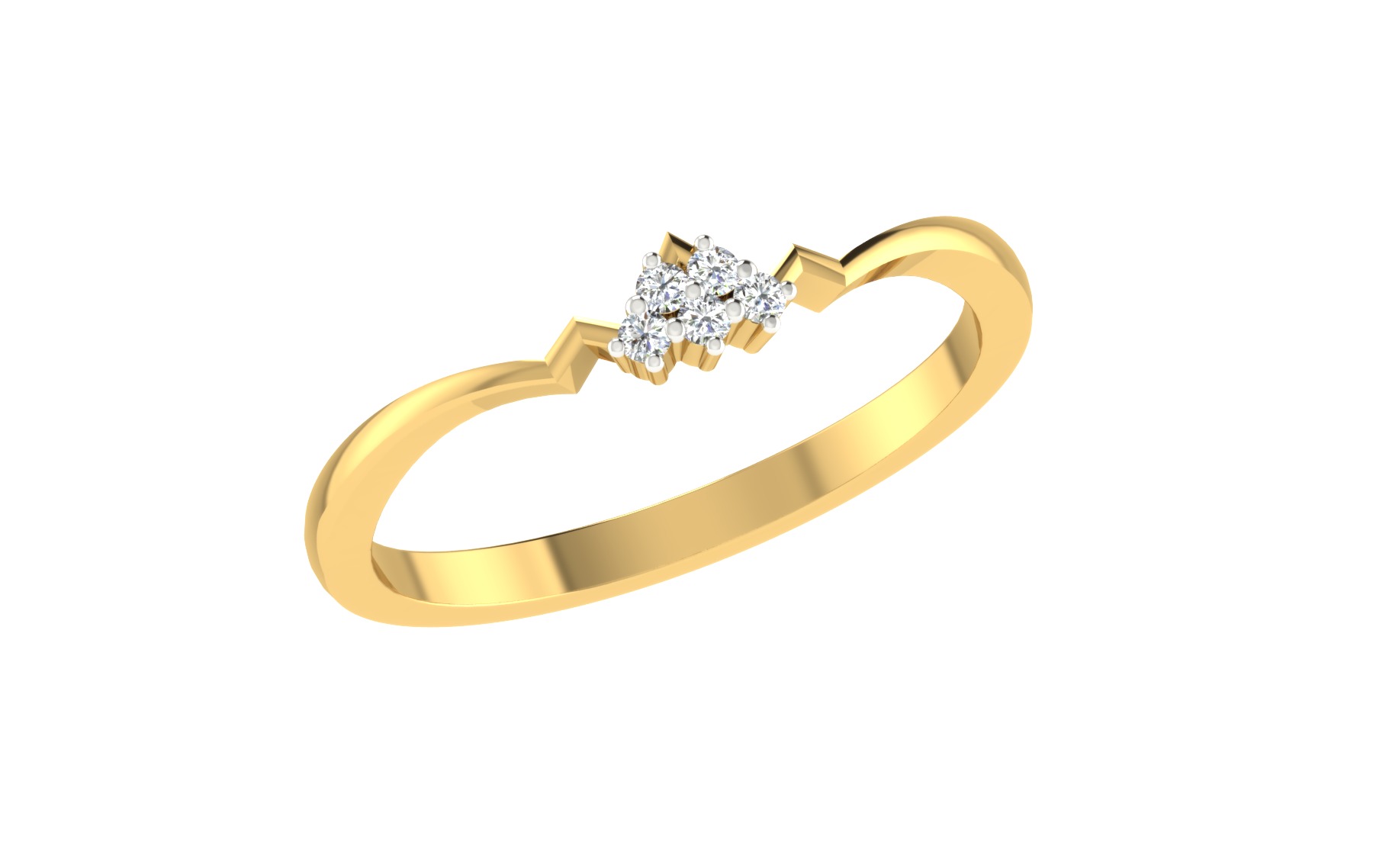 Women Ring  Render 3dm STL OBJ FBX Details 3D print model_2