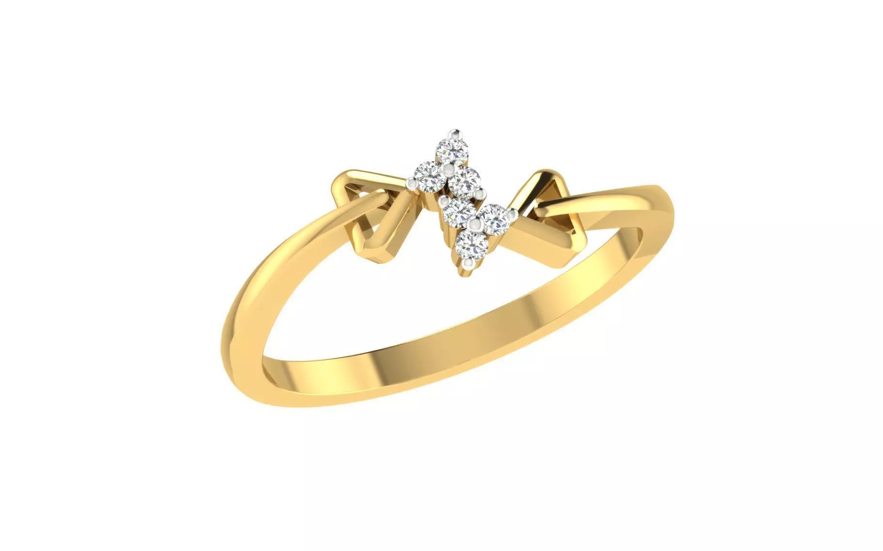 Women Ring Render 3dm STL OBJ FBX Details 3D print model