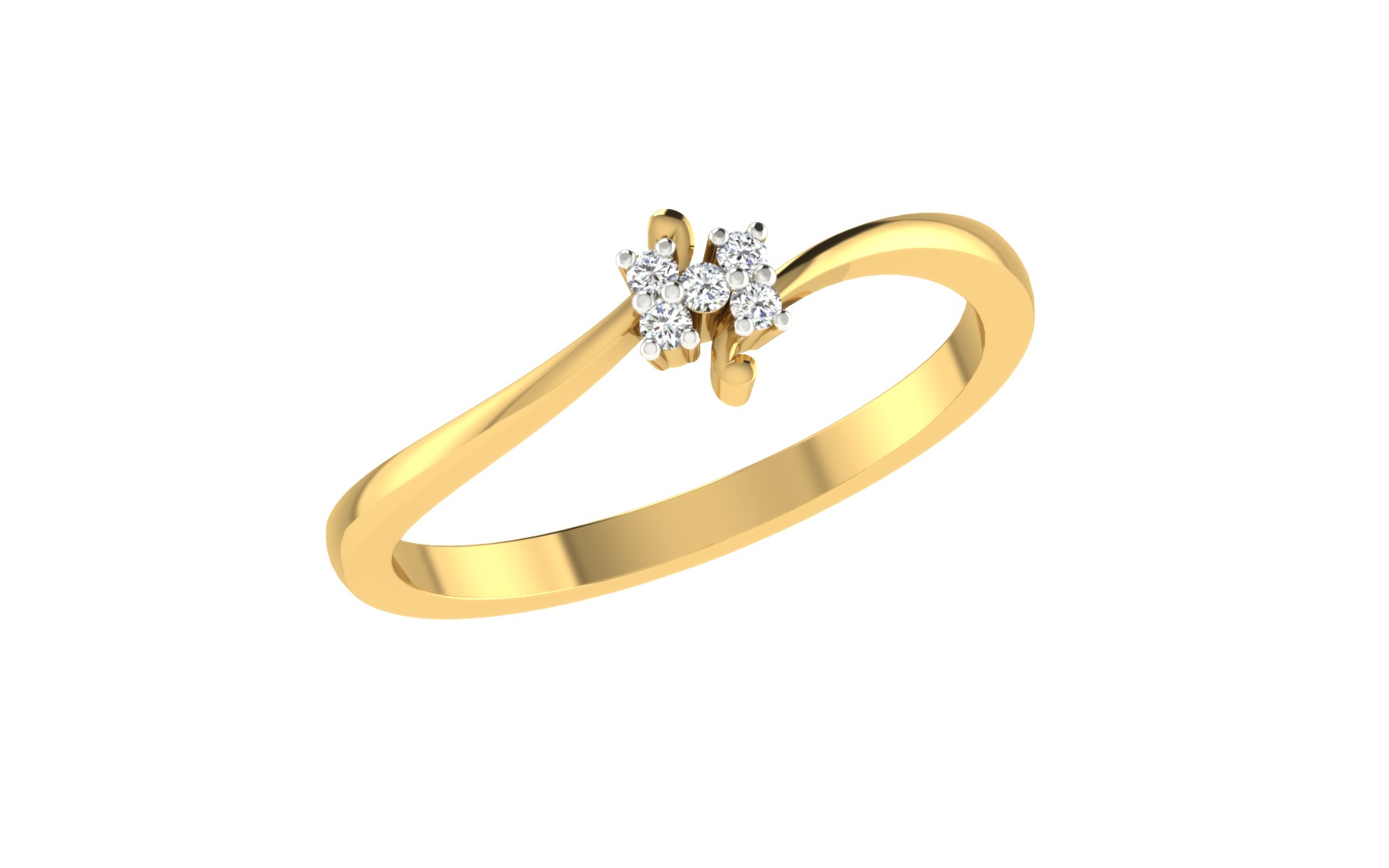 Women Ring Render 3dm STL OBJ FBX Details 3D print model_2