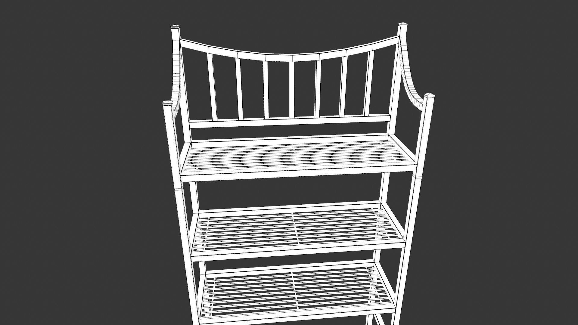 Modular Racks Low-poly 3D model_10