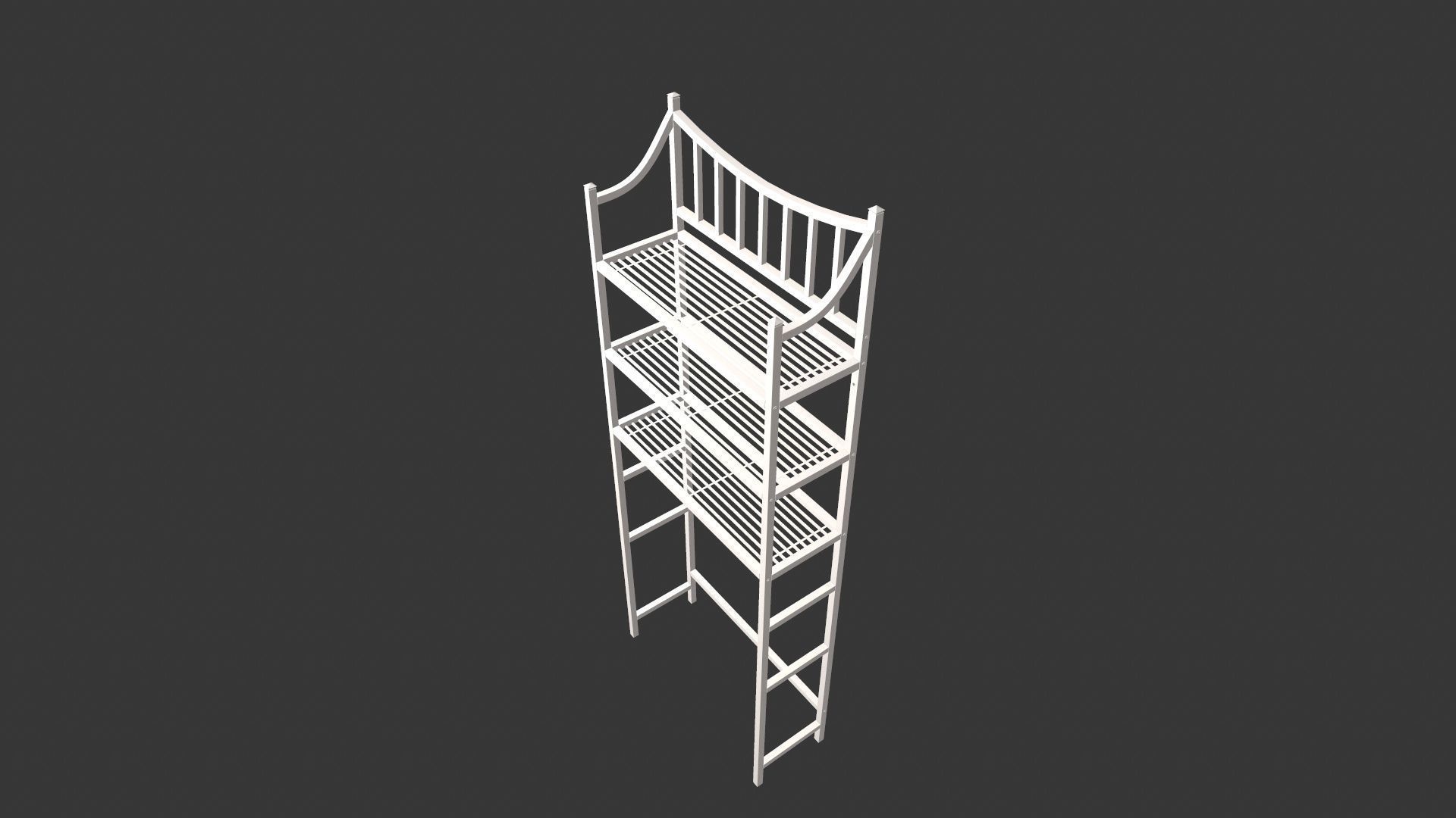 Modular Racks Low-poly 3D model_7