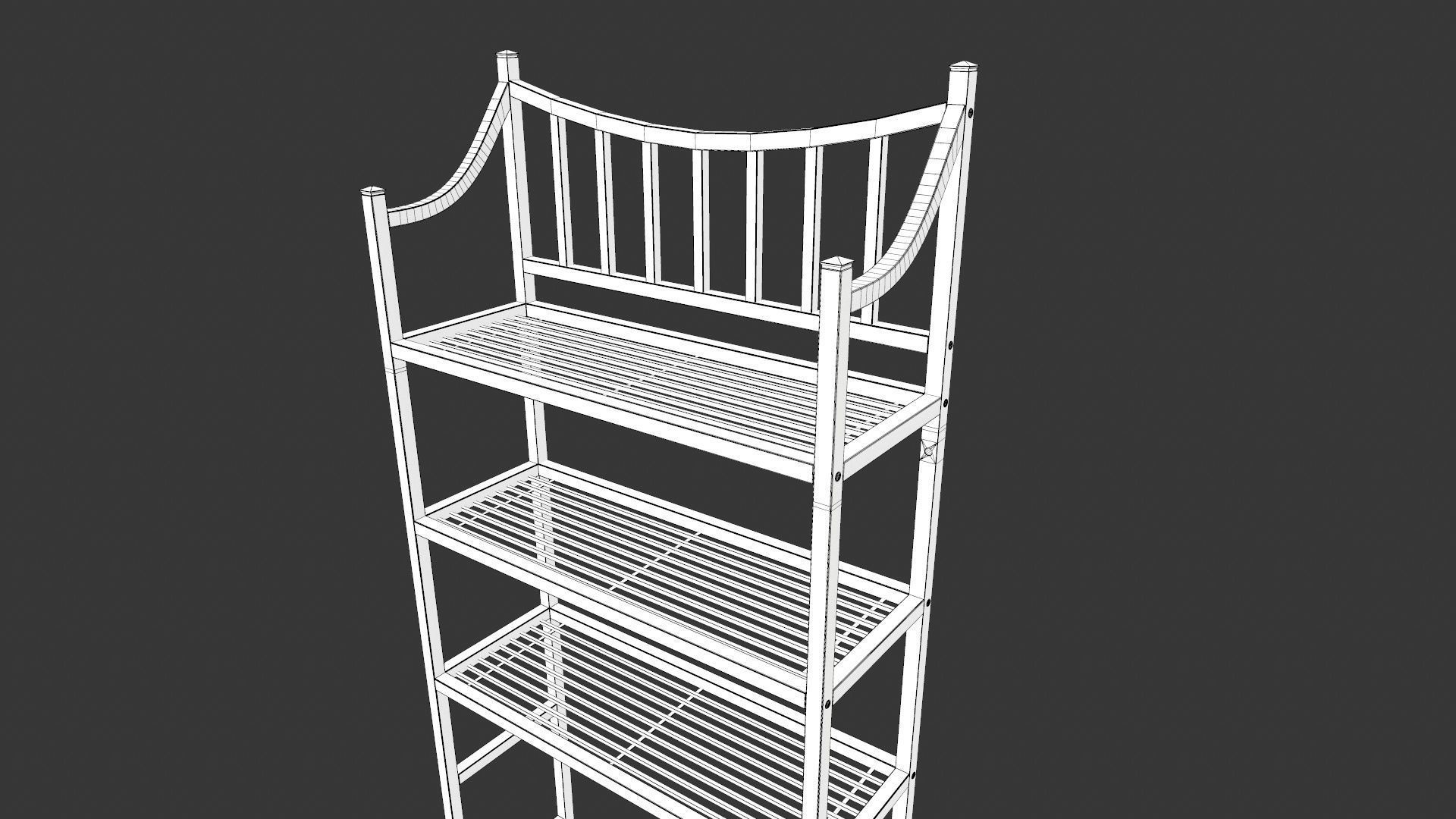 Modular Racks Low-poly 3D model_11