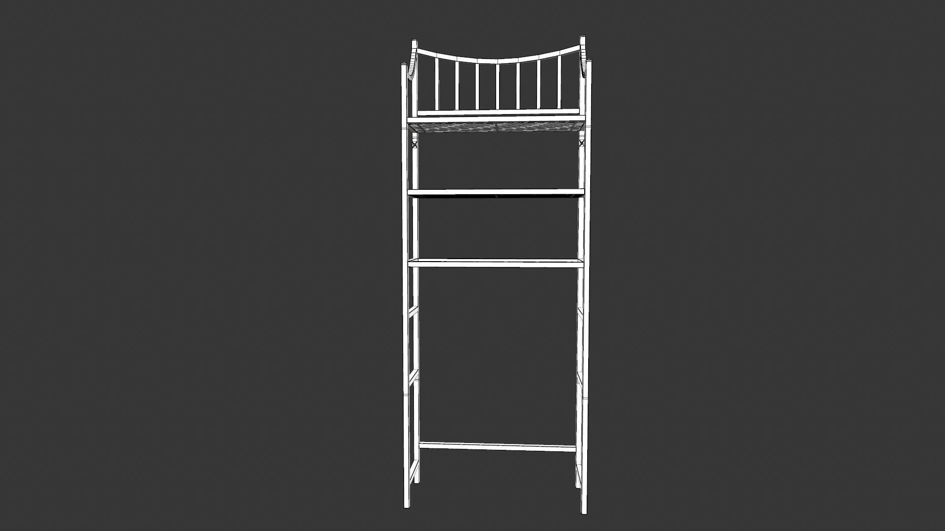 Modular Racks Low-poly 3D model_9