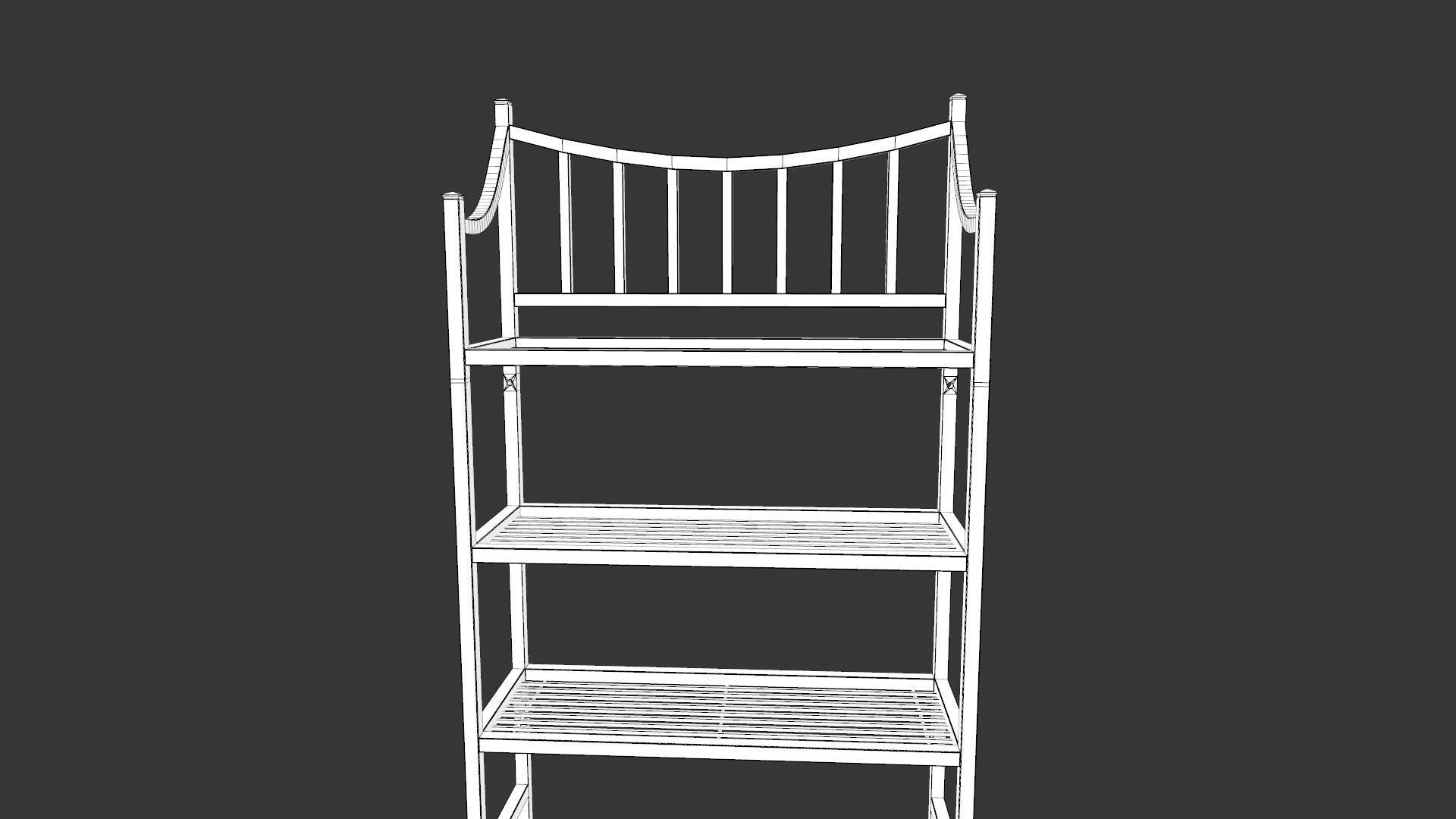 Modular Racks Low-poly 3D model_12