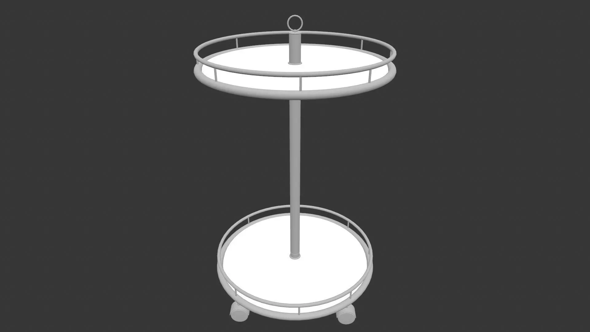 Side Table Low-poly 3D model_0