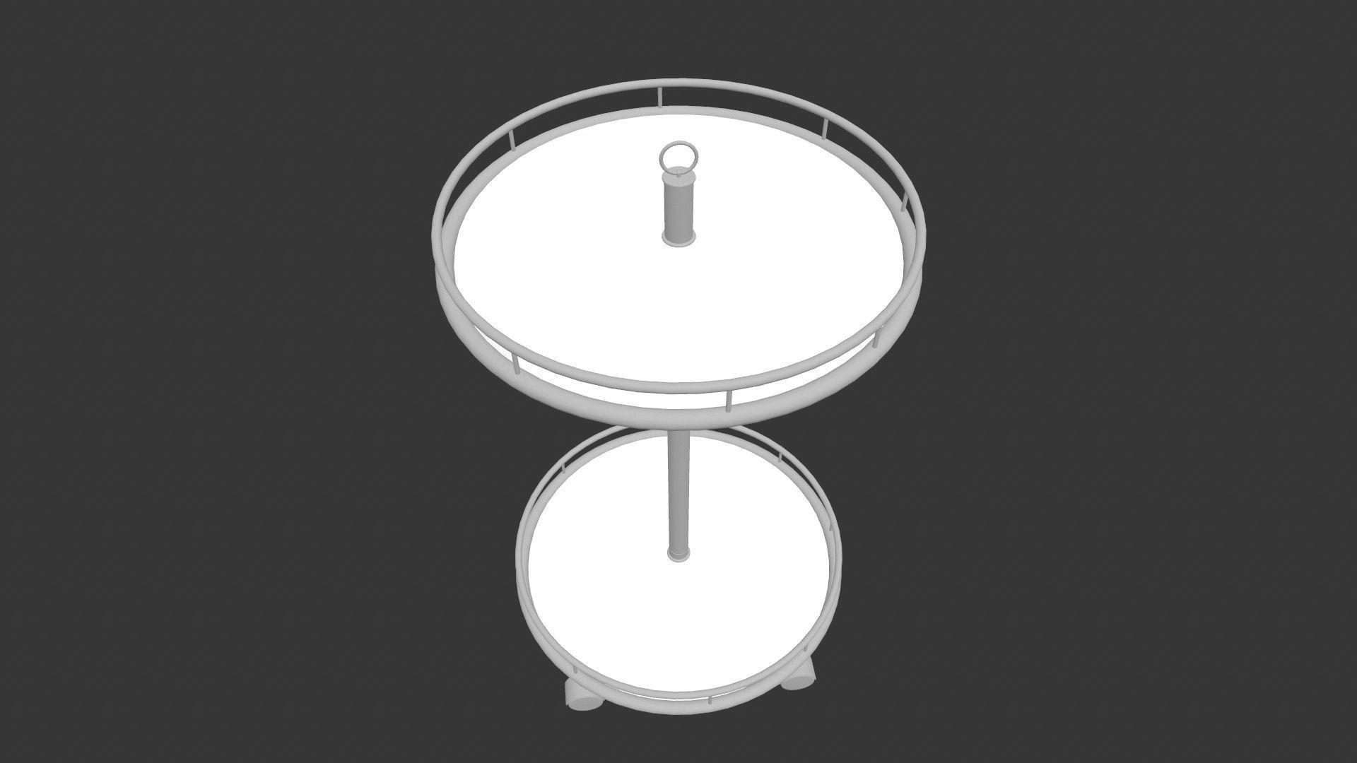 Side Table Low-poly 3D model_5