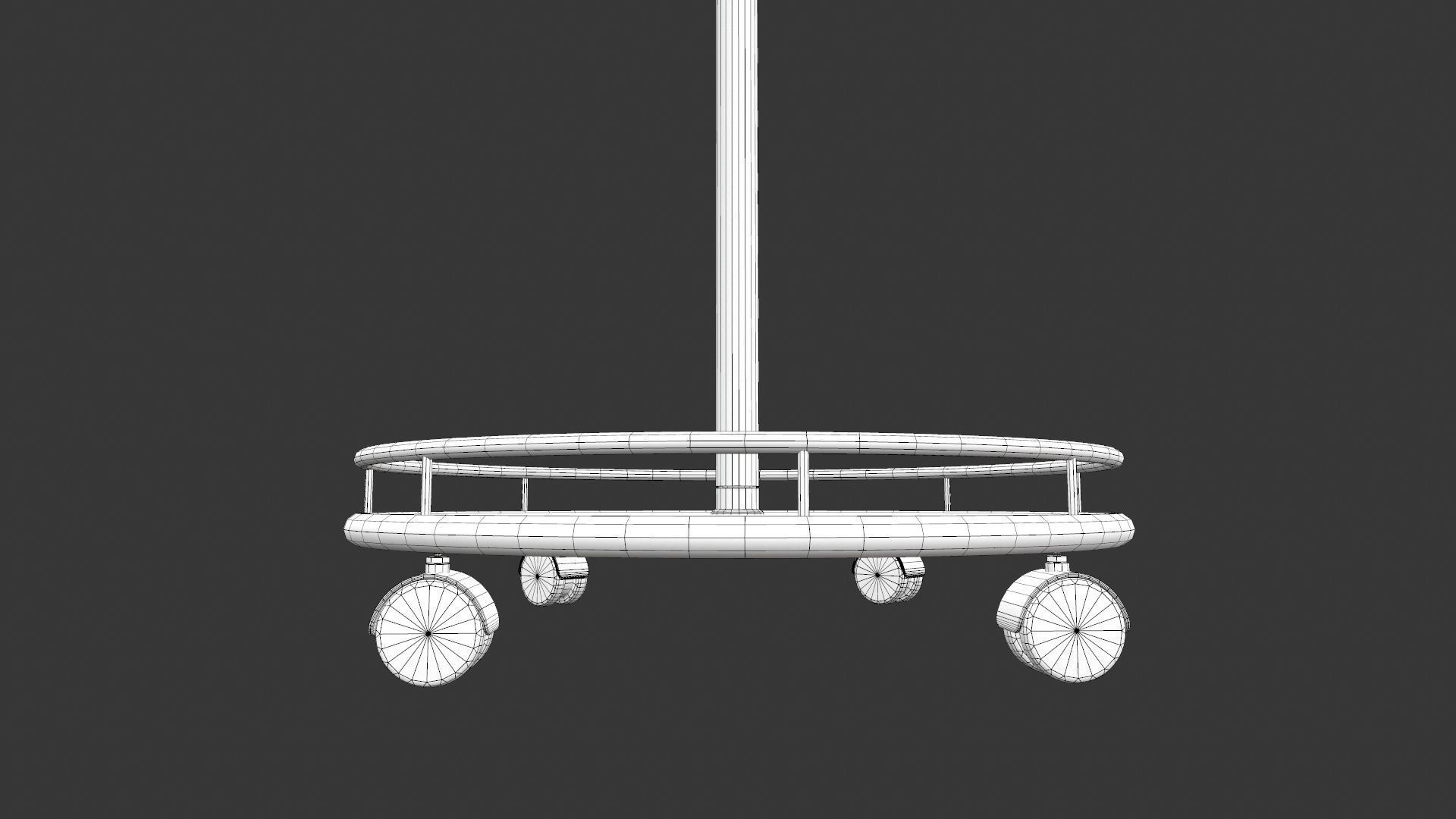 Side Table Low-poly 3D model_9