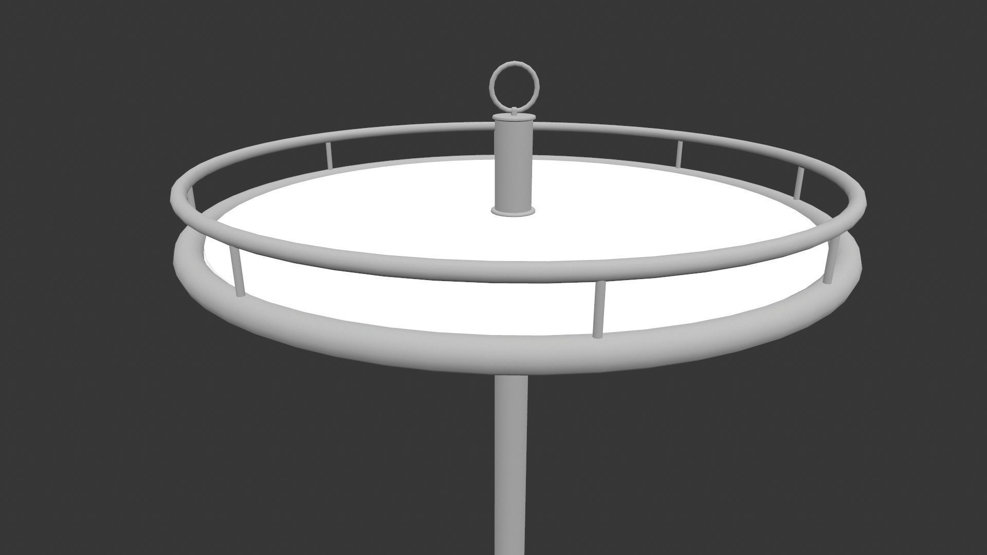 Side Table Low-poly 3D model_4