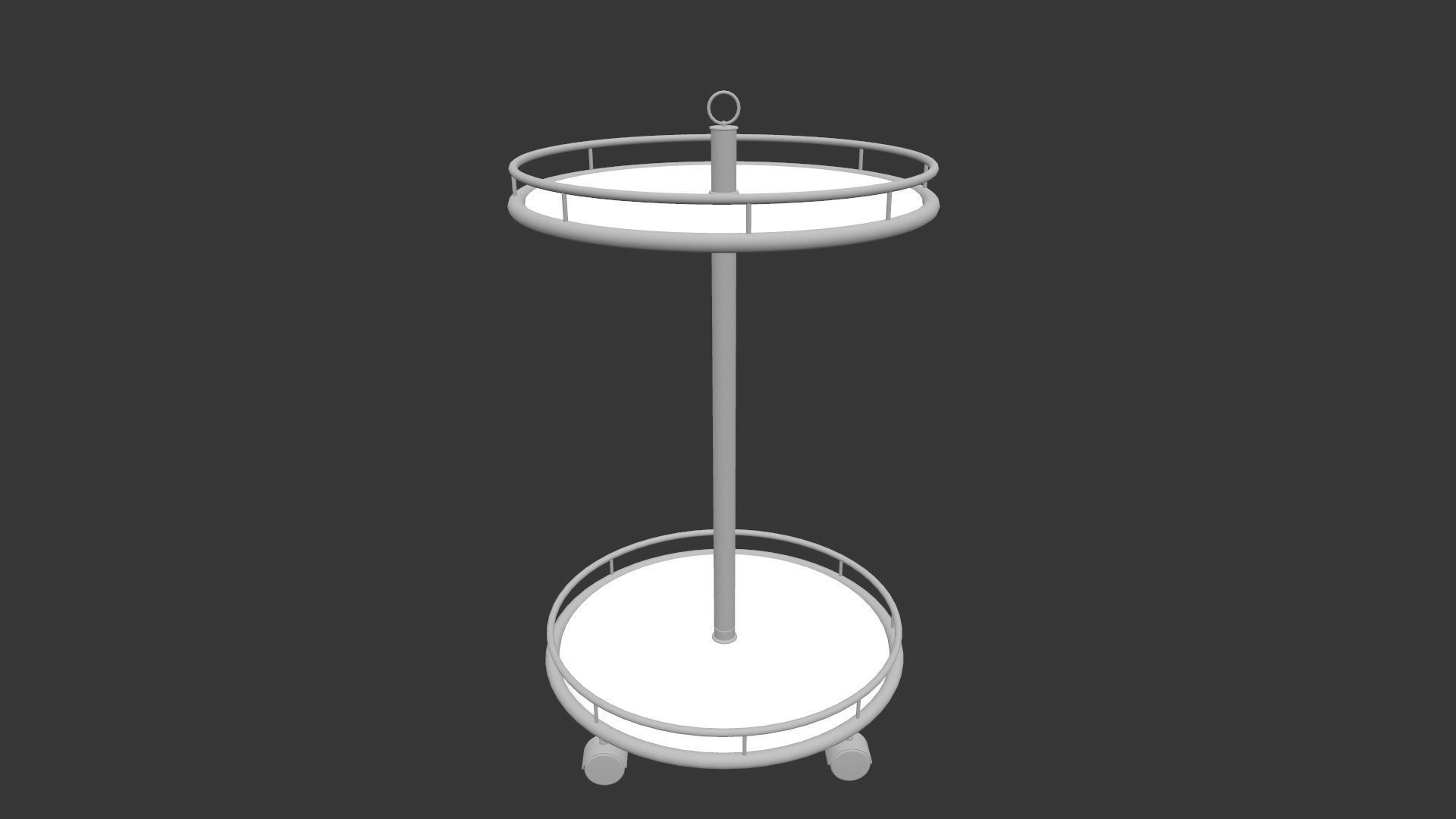 Side Table Low-poly 3D model_6