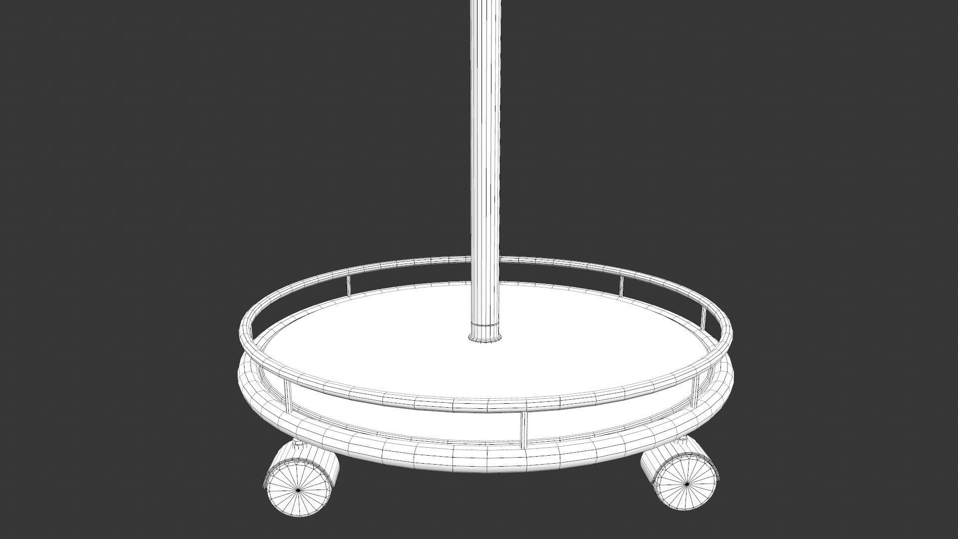 Side Table Low-poly 3D model_8