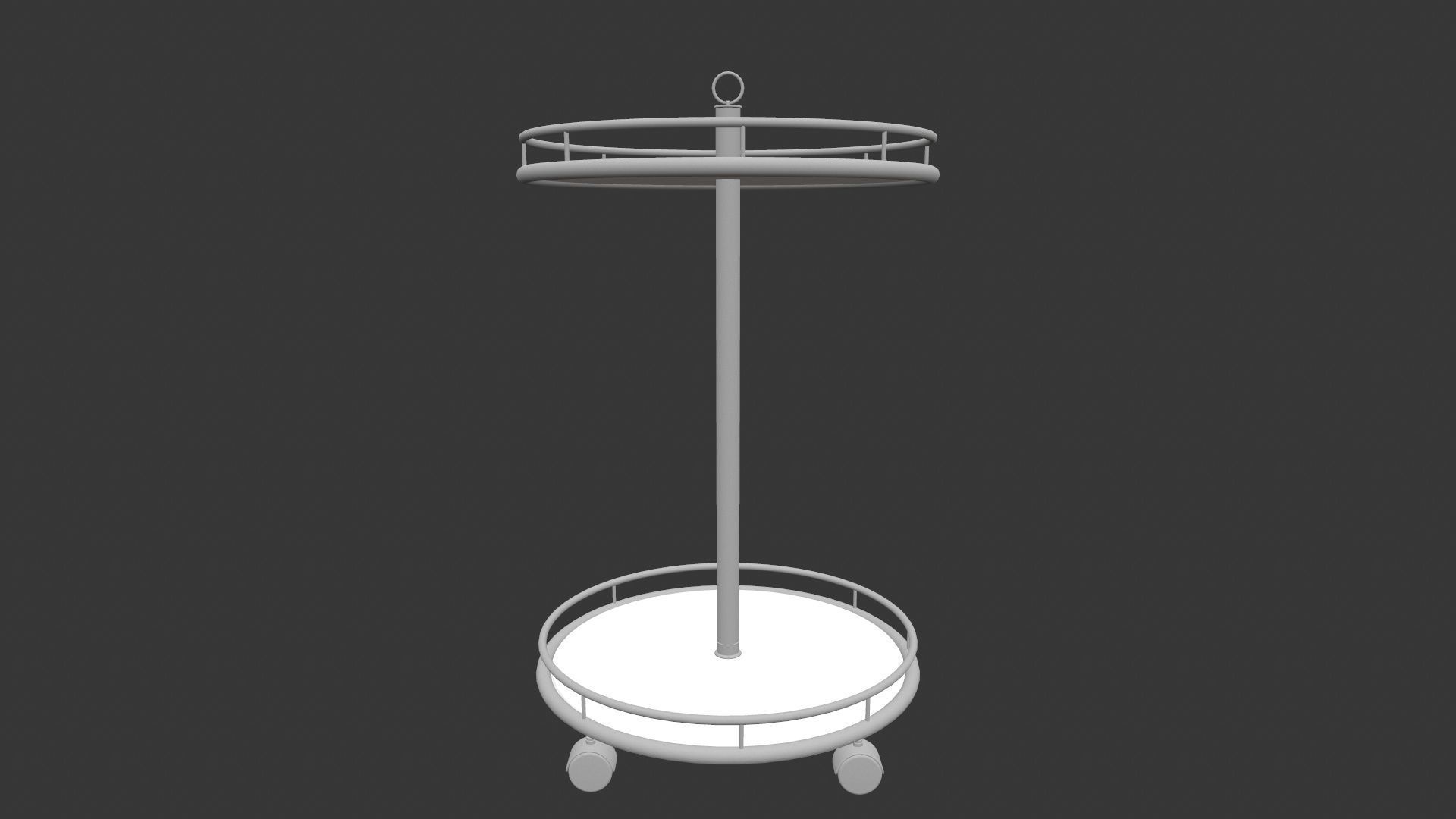 Side Table Low-poly 3D model_2