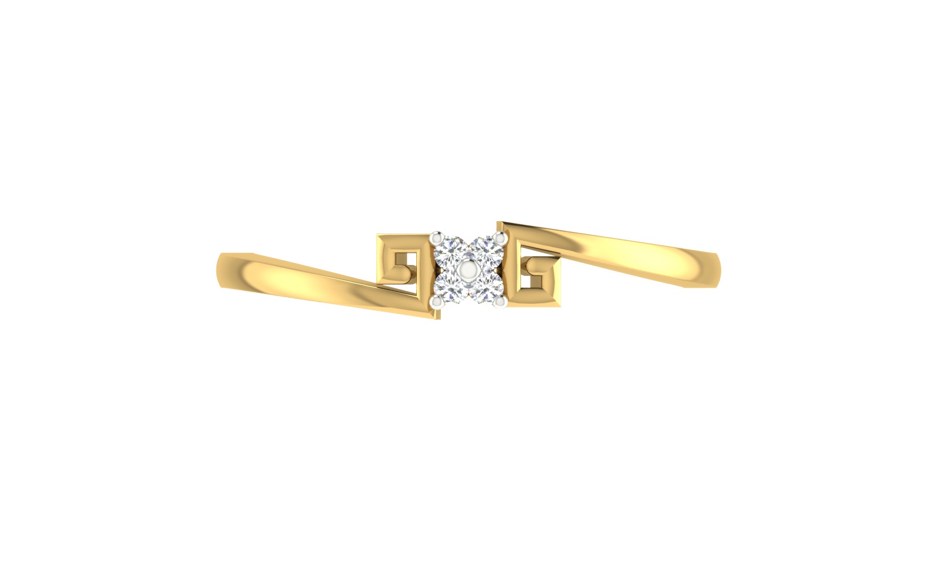 Women Ring  Render 3dm STL OBJ FBX Details 3D print model_7