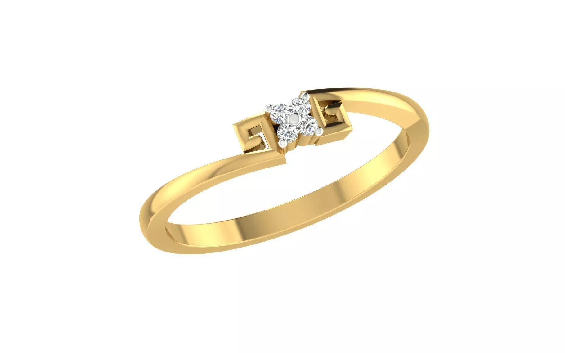 Women Ring  Render 3dm STL OBJ FBX Details 3D print model_0