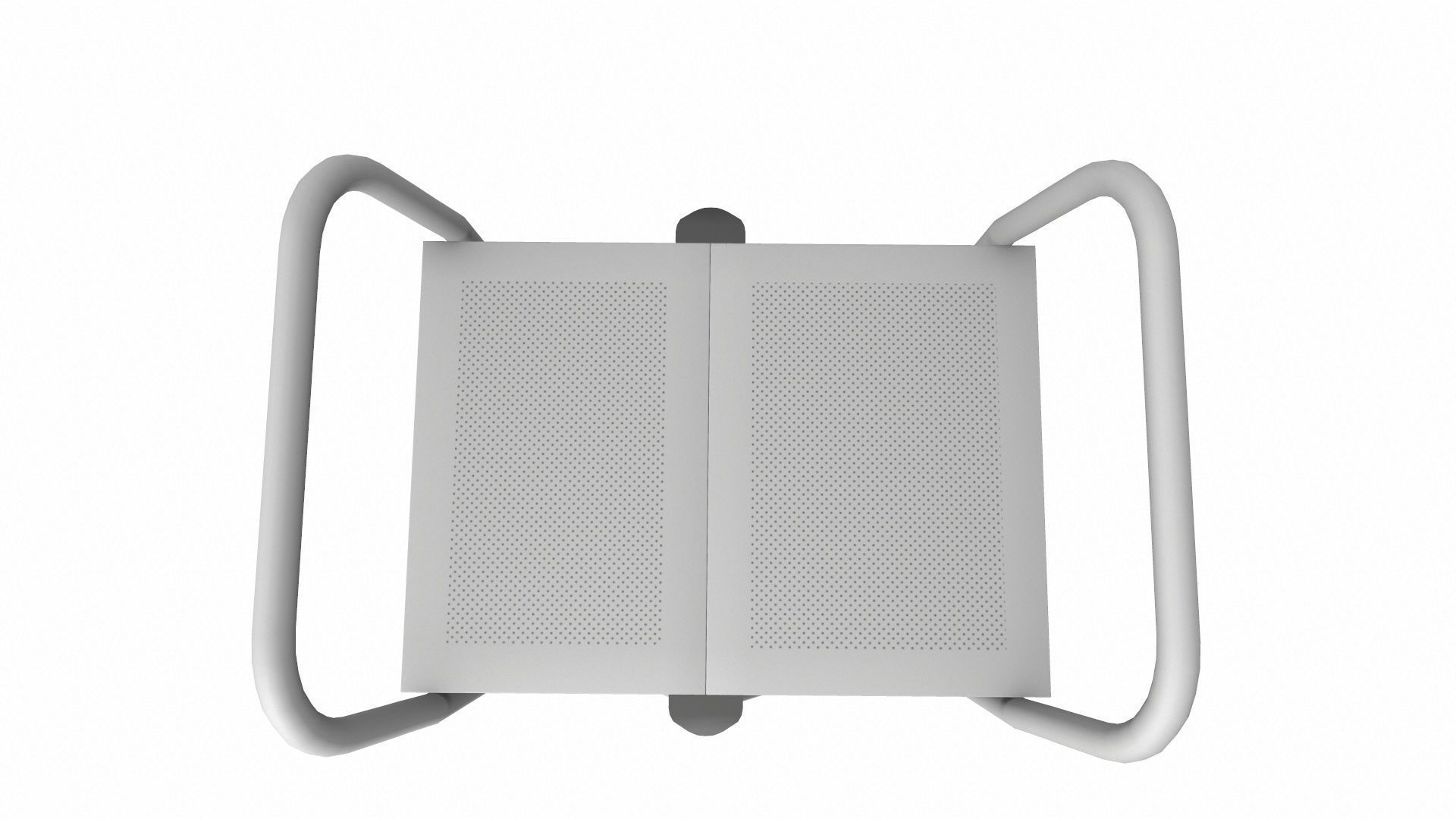 Foldable Serving Cart Low-poly 3D model_12