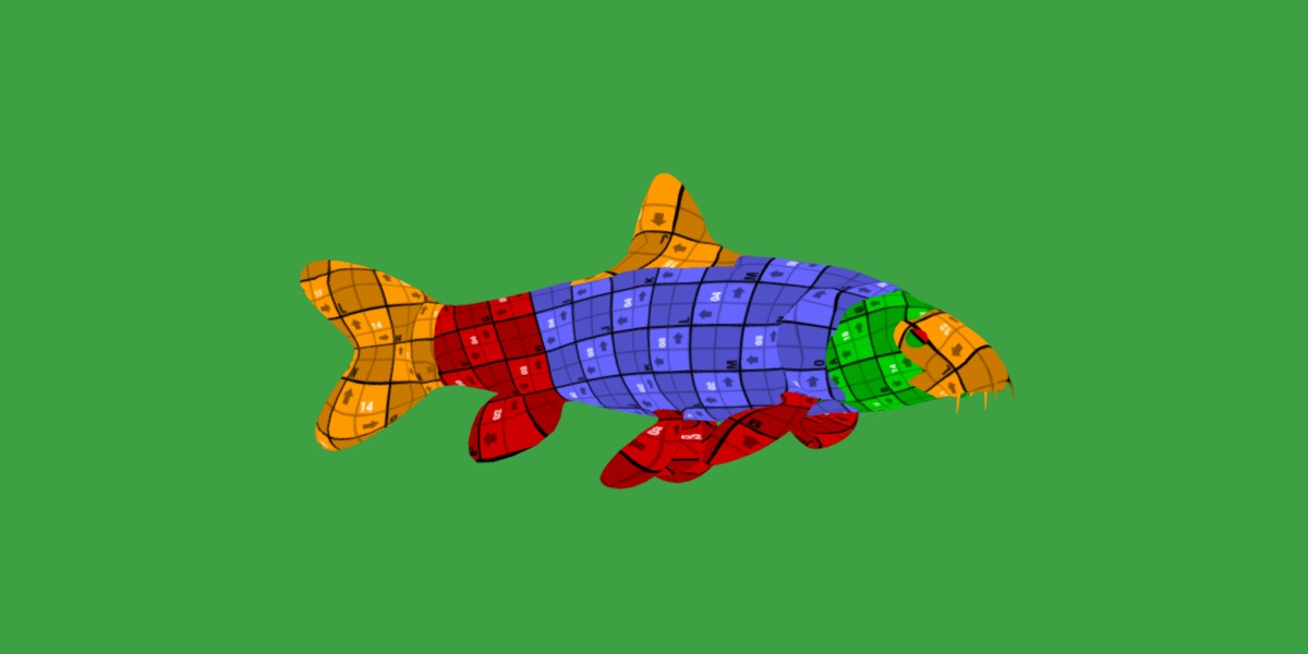Clown Loach Fish Low-poly 3D model_22
