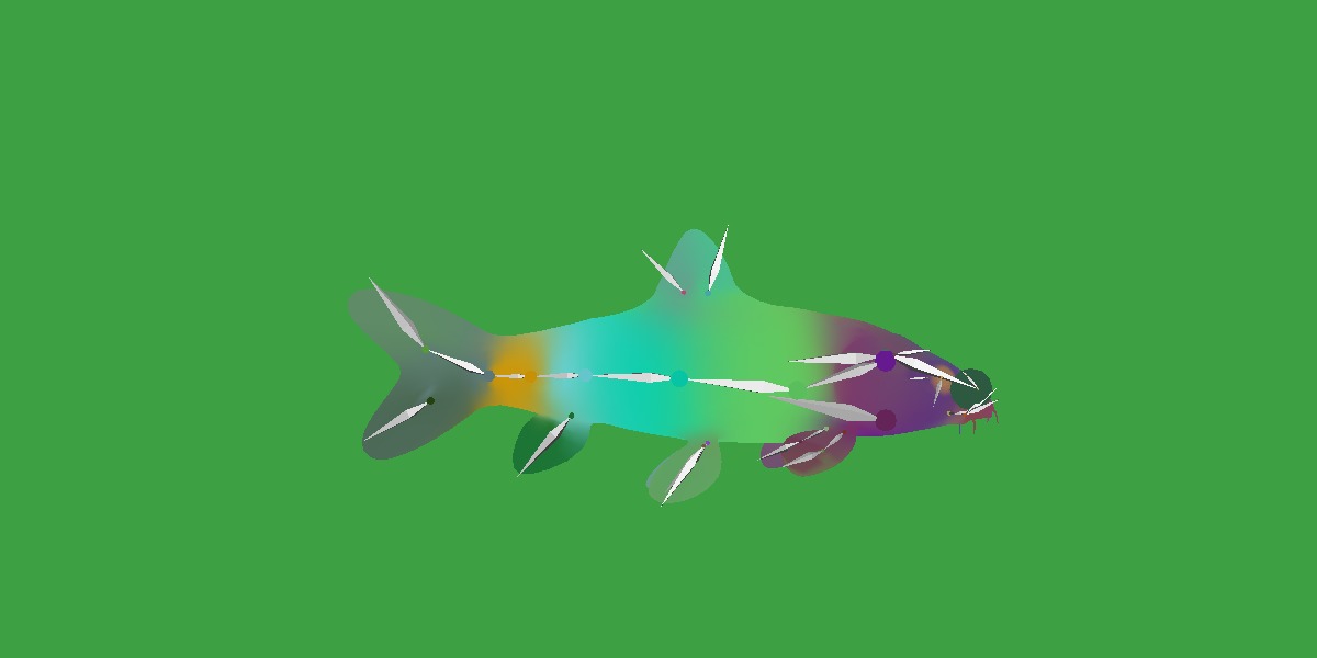 Clown Loach Fish Low-poly 3D model_31