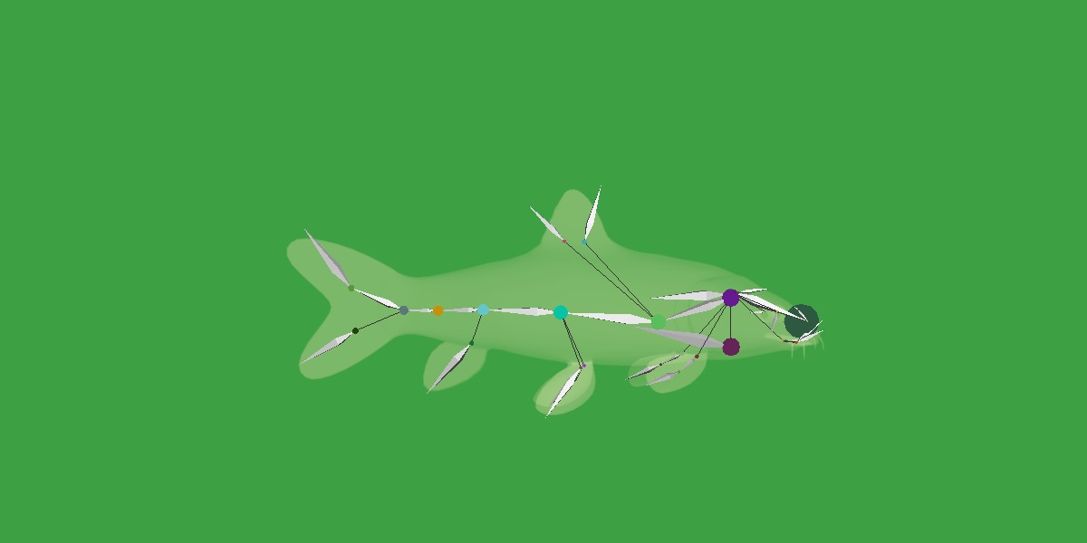 Clown Loach Fish Low-poly 3D model_30