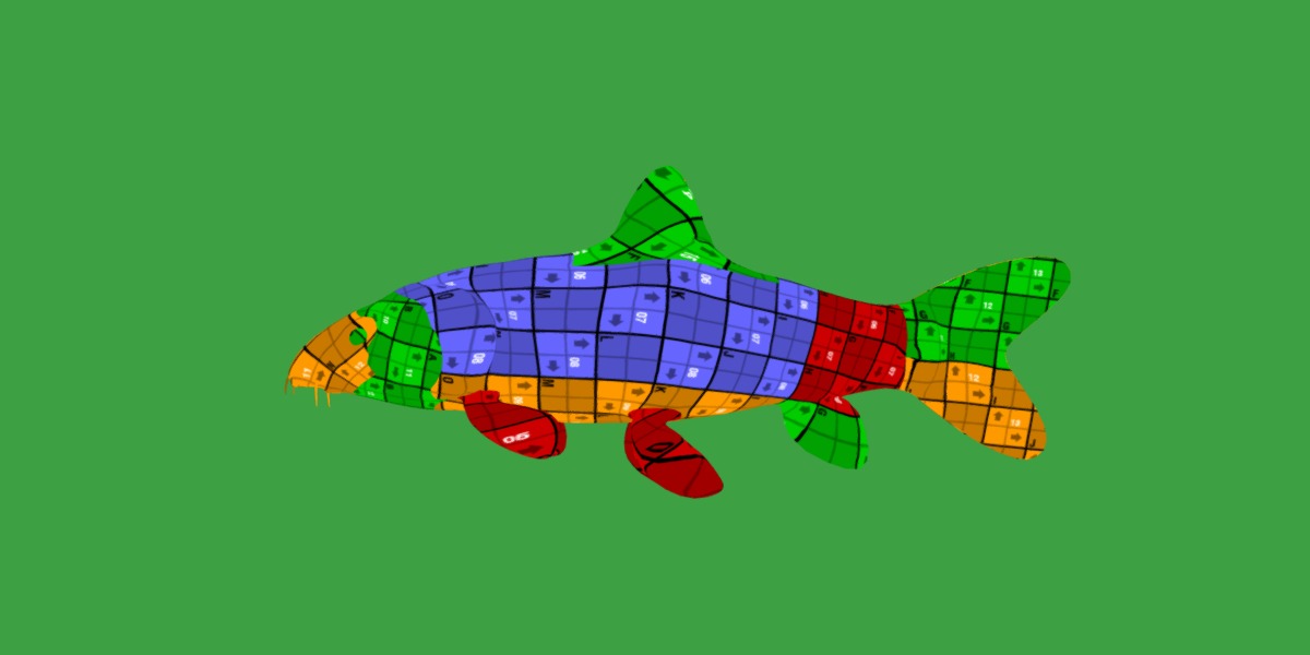 Clown Loach Fish Low-poly 3D model_23