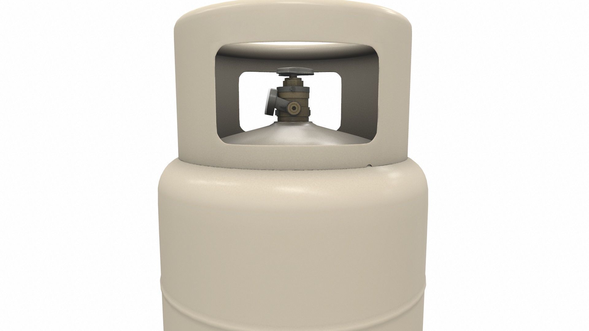 Gas Cylinder Low-poly 3D model_4