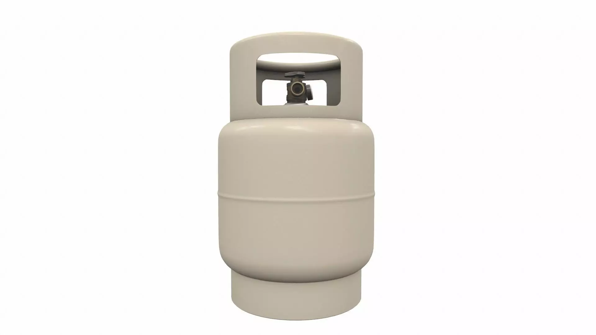 Gas Cylinder Low-poly 3D model_0