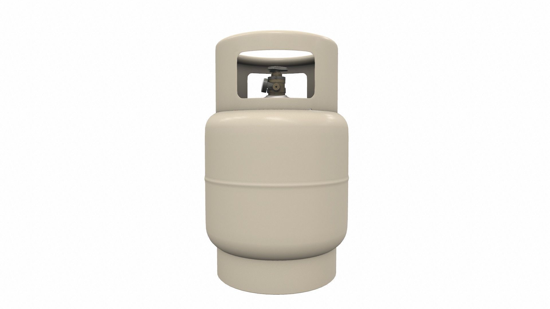Gas Cylinder Low-poly 3D model_3