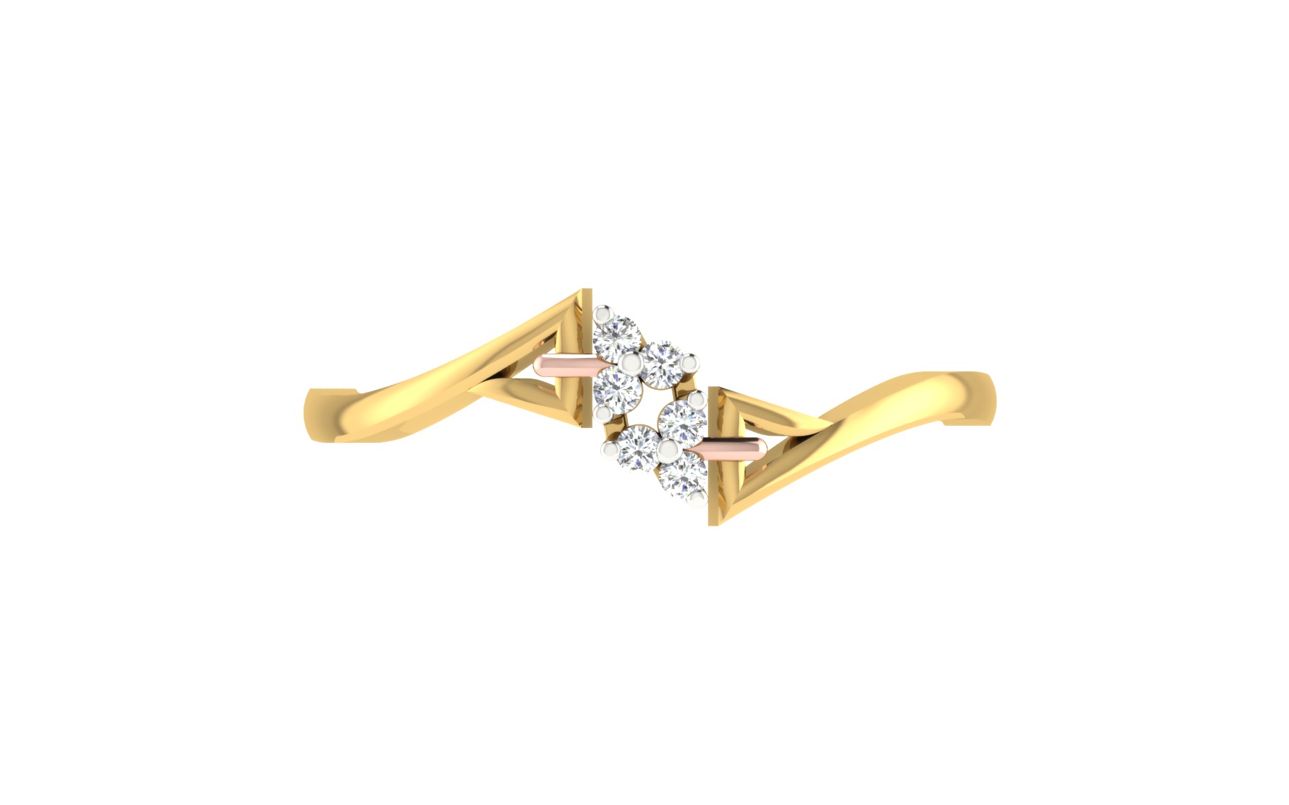 Women Ring Render 3dm STL OBJ FBX Details 3D print model_7