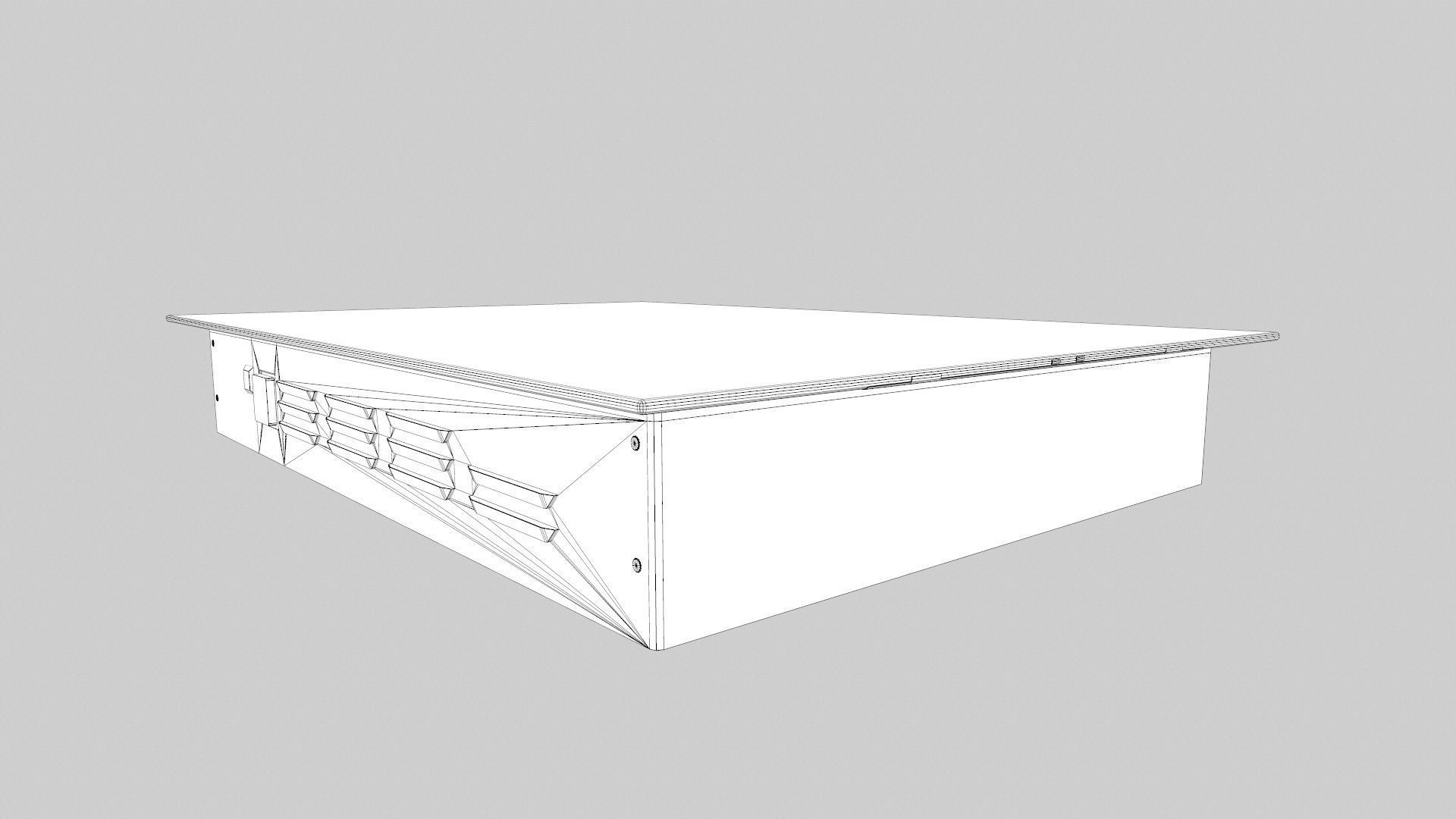 Black Induction Low-poly 3D model_11