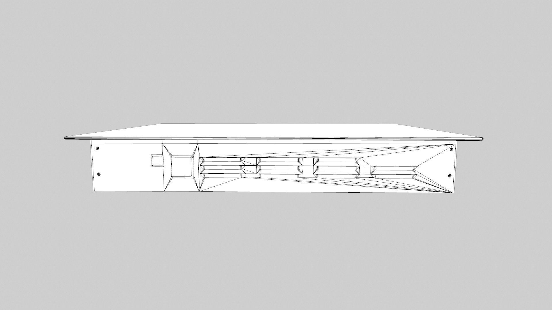 Black Induction Low-poly 3D model_10