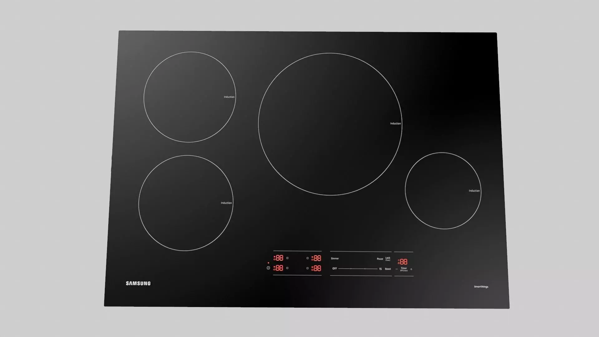 Black Induction Low-poly 3D model_0